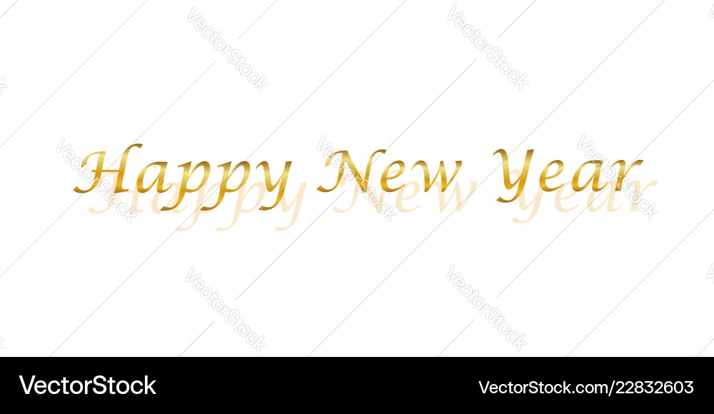 Frohes neues Jahr Gold Textdekoration hellgold Frohes neues Jahr Gold Textdekoration hellgold vektorbild