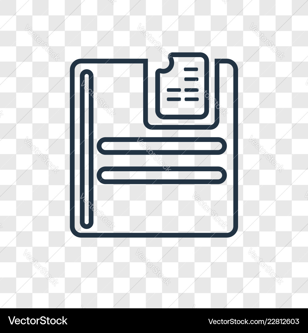 Insert concept linear icon isolated Insert concept linear icon isolated vector image