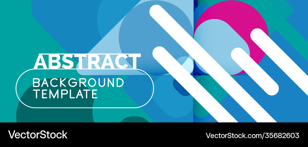 Modern geometric round shapes and dynamic lines Modern geometric round shapes and dynamic lines vector image
