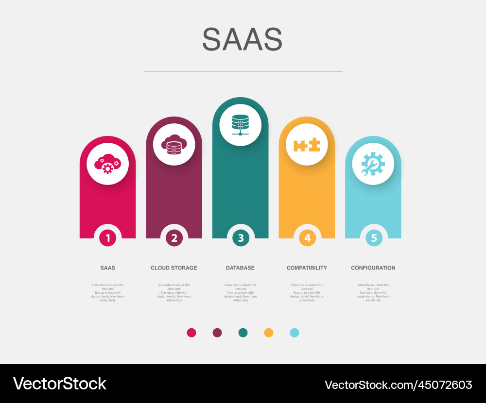 Saas cloud storage database compatibility Vector Image