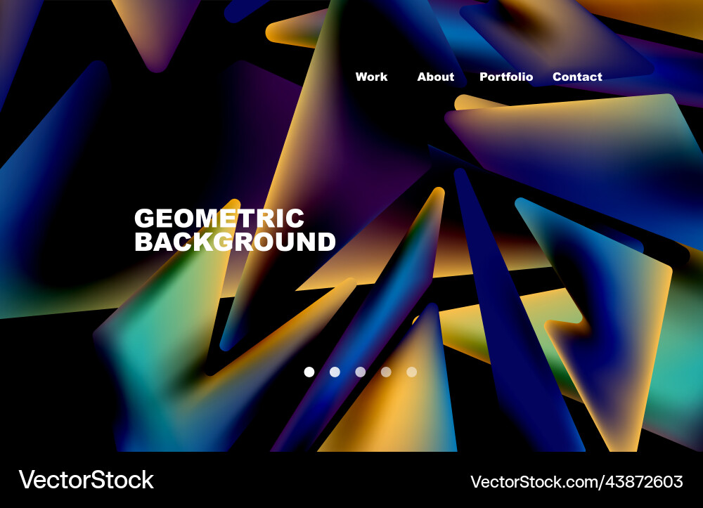 Shards shape composition abstract background web vector image