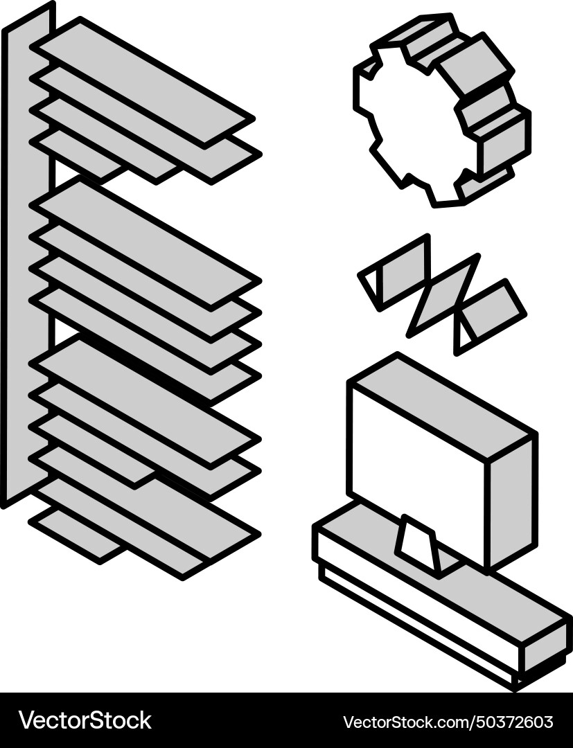 Software developing isometric icon Software developing isometric icon vector image