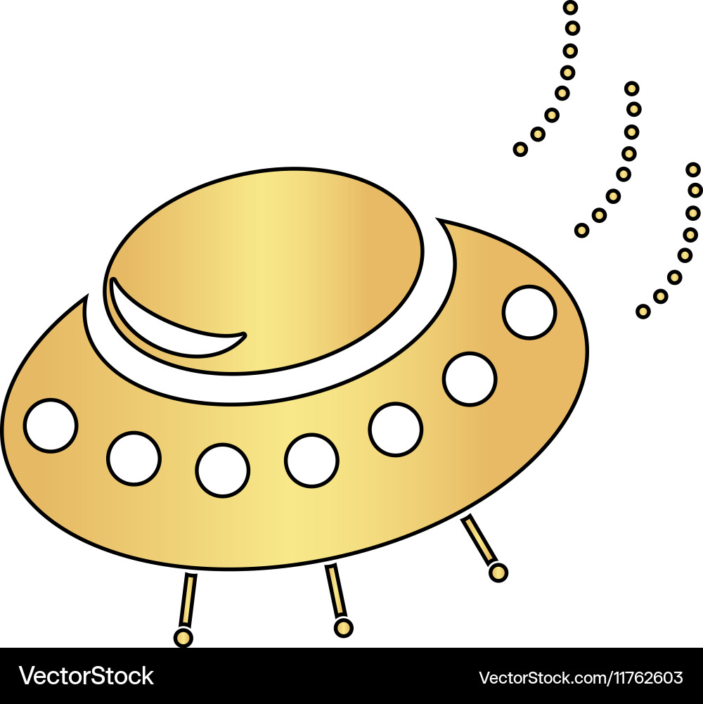 Ufo computer symbol vector image