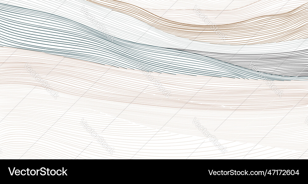 Abstract art template with curve pattern japanese Abstract art template with curve pattern japanese Vector Image