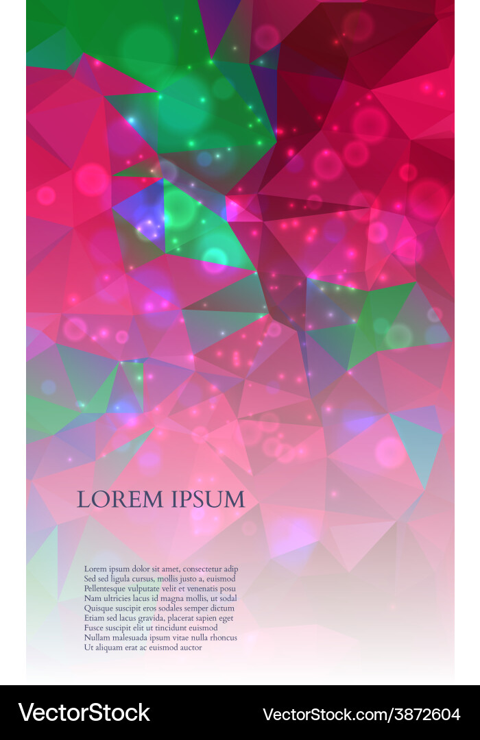 Abstract colorful triangles background Vector Image