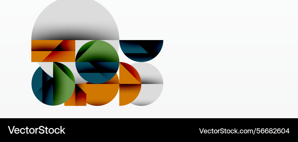 Abstract composition featuring overlapping Abstract composition featuring overlapping vector image
