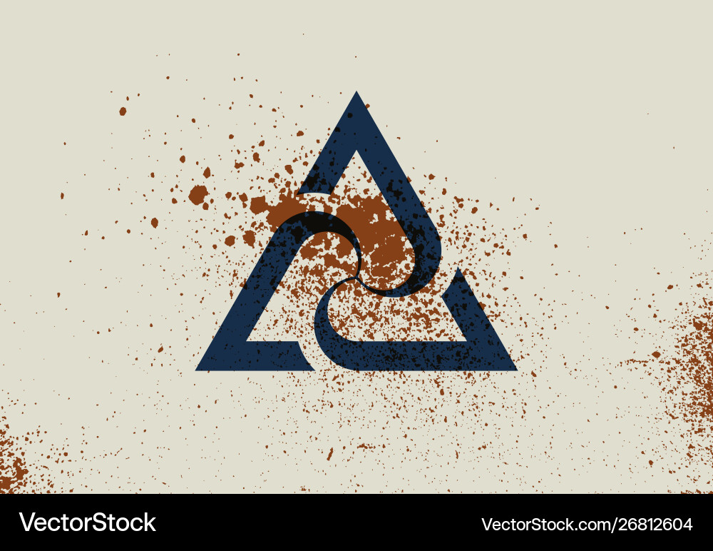 Abstract geometric background with splash texture Vector Image