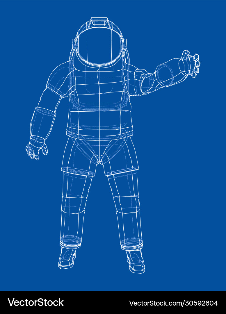 Astronaut concept rendering 3d Astronaut concept rendering 3d Vector Image