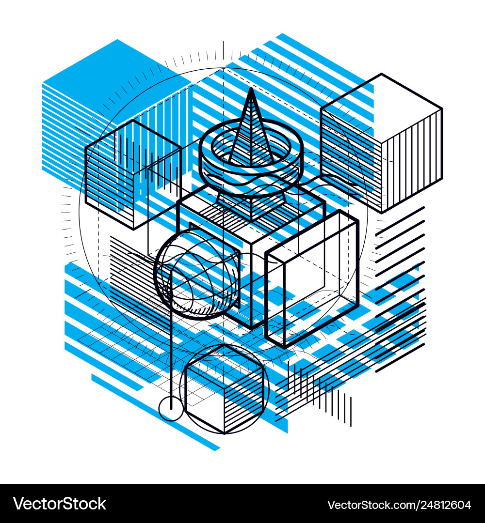 Background with abstract isometric lines Background with abstract isometric lines vector image