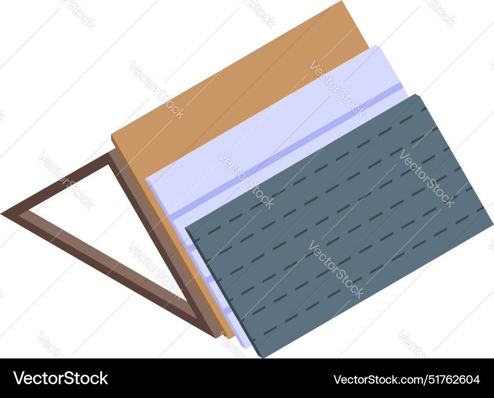 Dachbedeckungsmaterialien mit Dampfsperre Dachbedeckungsmaterialien mit Dampfsperre vektorbild