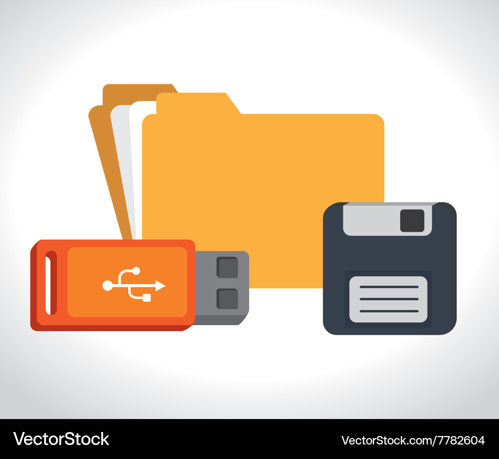 Data base design Vector Image