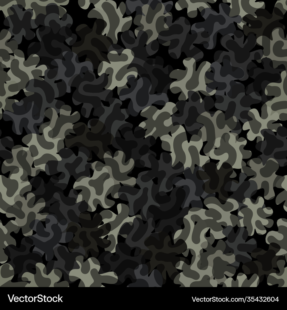Digital camouflage seamless pattern abstract army vector image