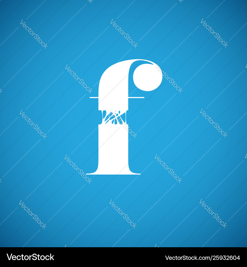 Flexy character from a typeset Vector Image