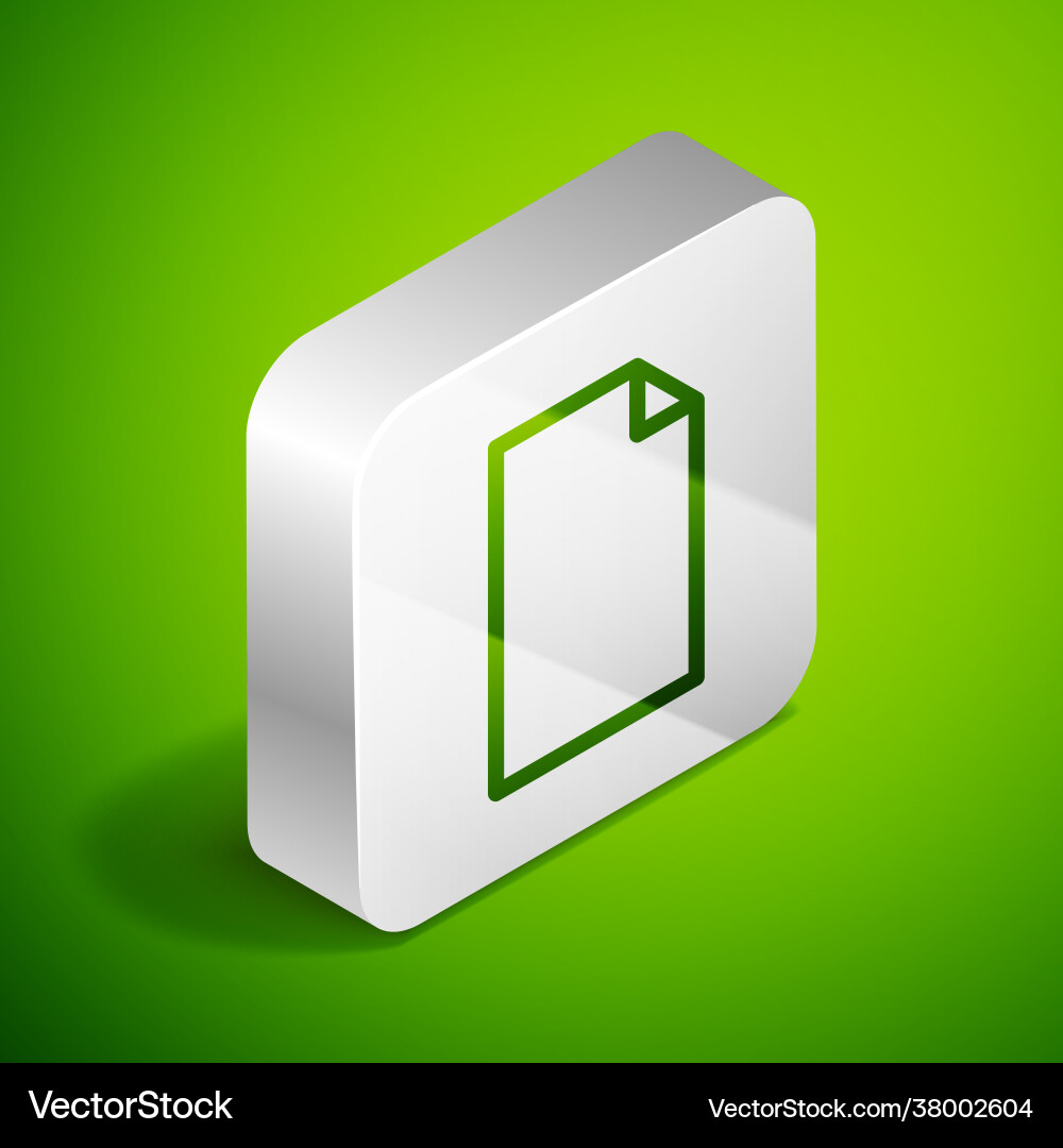 Isometric line empty document icon isolated Isometric line empty document icon isolated Vector Image