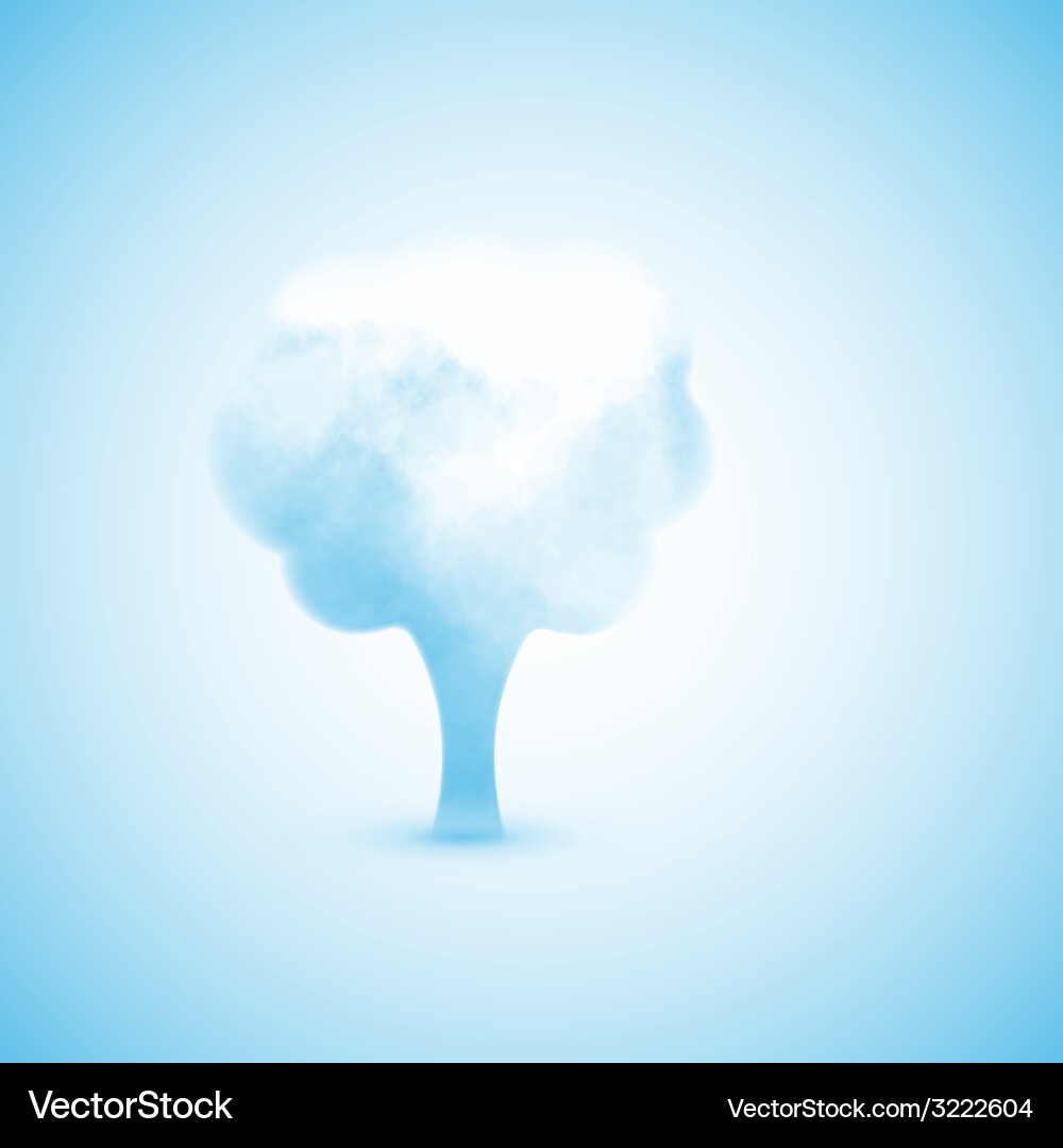 Loud in the form of a tree Vector Image