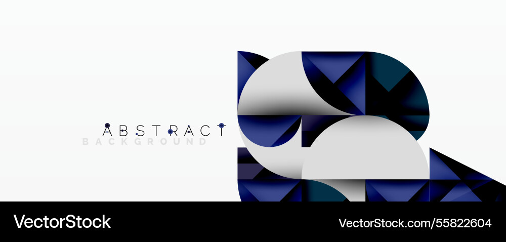 Modern abstract composition with layered circles Vector Image
