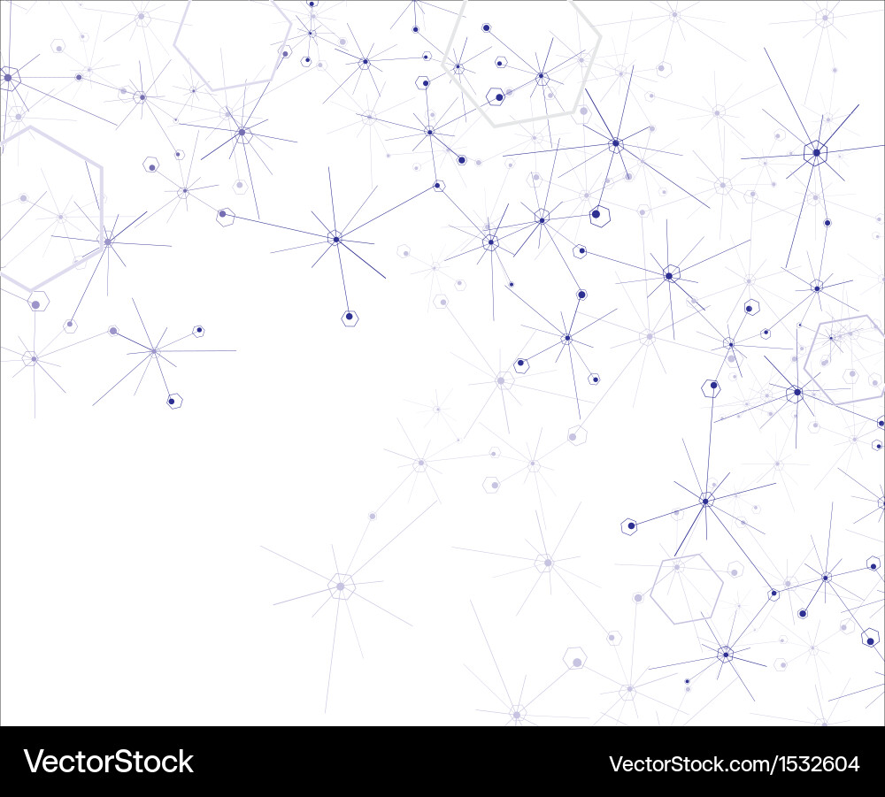 Molecular Structure Background Vector Image