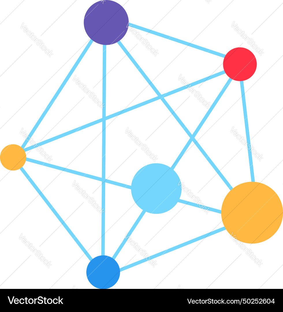 Network structure interfaces intricate encryption Network structure interfaces intricate encryption vector image