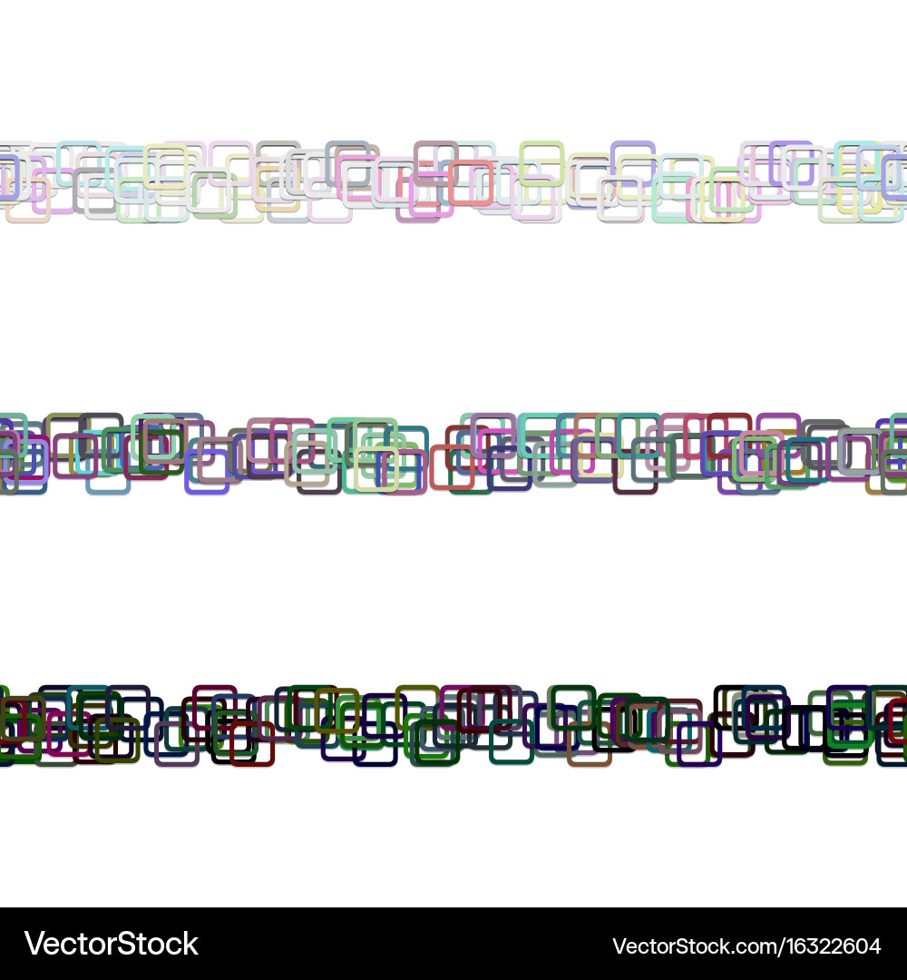 Seamless abstract square pattern text divider vector image