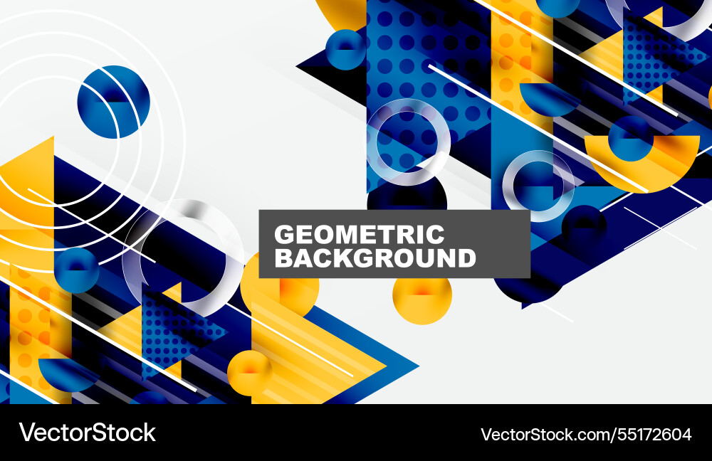 Sleek abstract background - layered triangles Vector Image