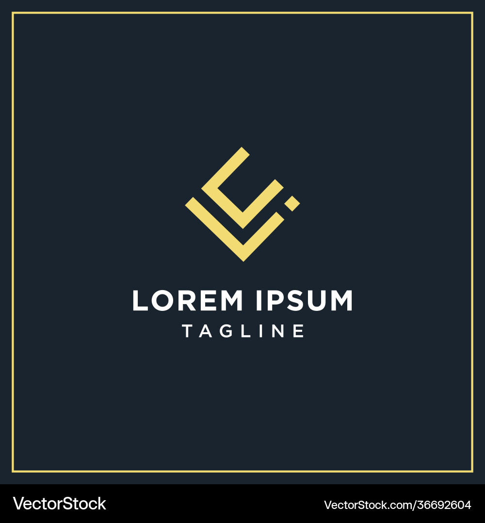 Uj or ui square logo vector image