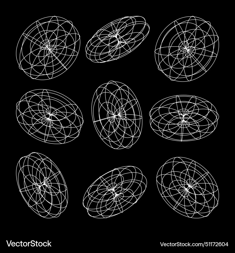 Wireframe lined shapes perspective mesh 3d grid Wireframe lined shapes perspective mesh 3d grid vector image