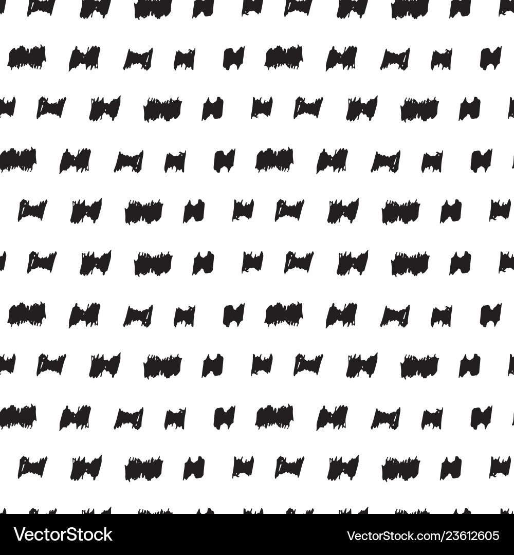 Abstract draw by hand seamless pattern vector image
