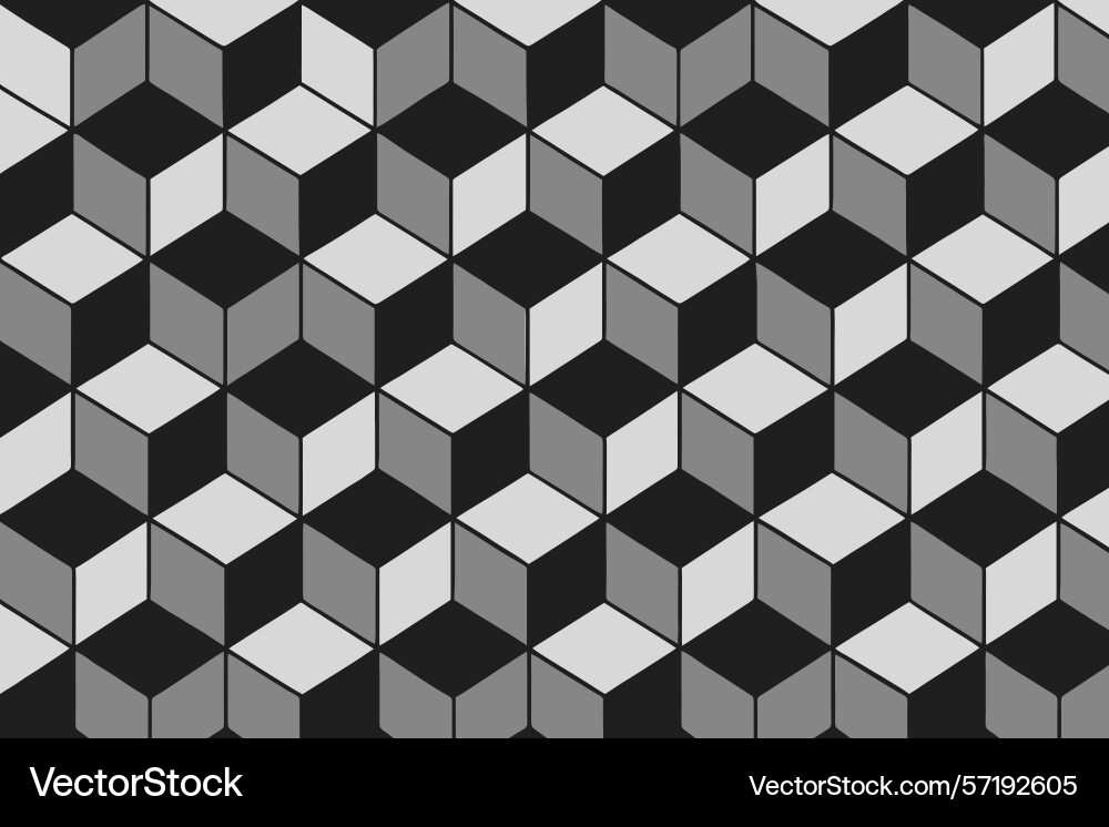 Abstract geometric pattern with gray cubes Abstract geometric pattern with gray cubes vector image