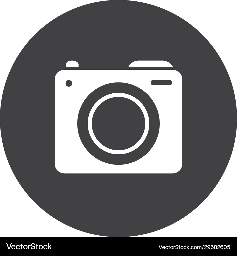 Camera block flat style icon design vector image