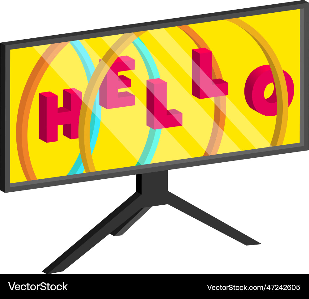 Computer monitor Computer monitor vector image