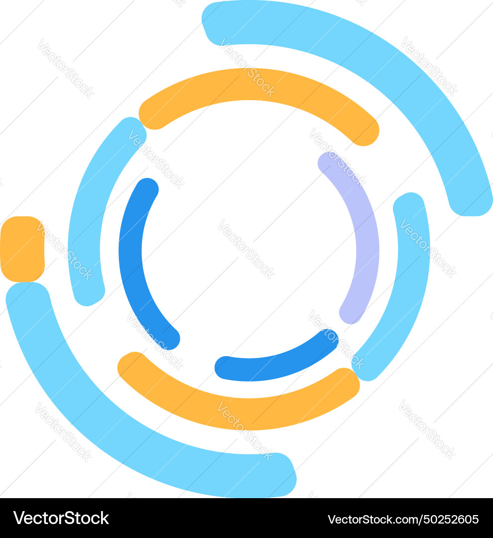 Cycle circular graphic watching loading symbol Cycle circular graphic watching loading symbol vector image