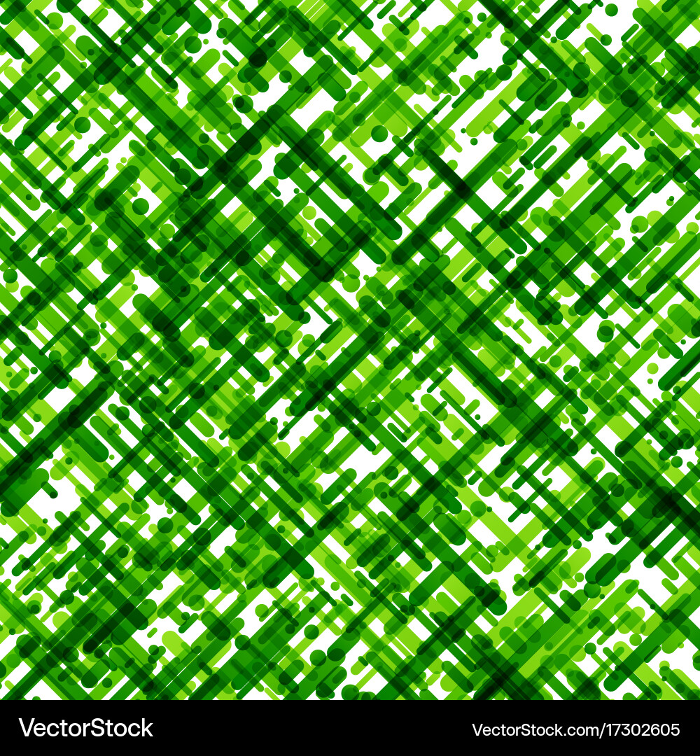 Green abstract pattern on white background vector image