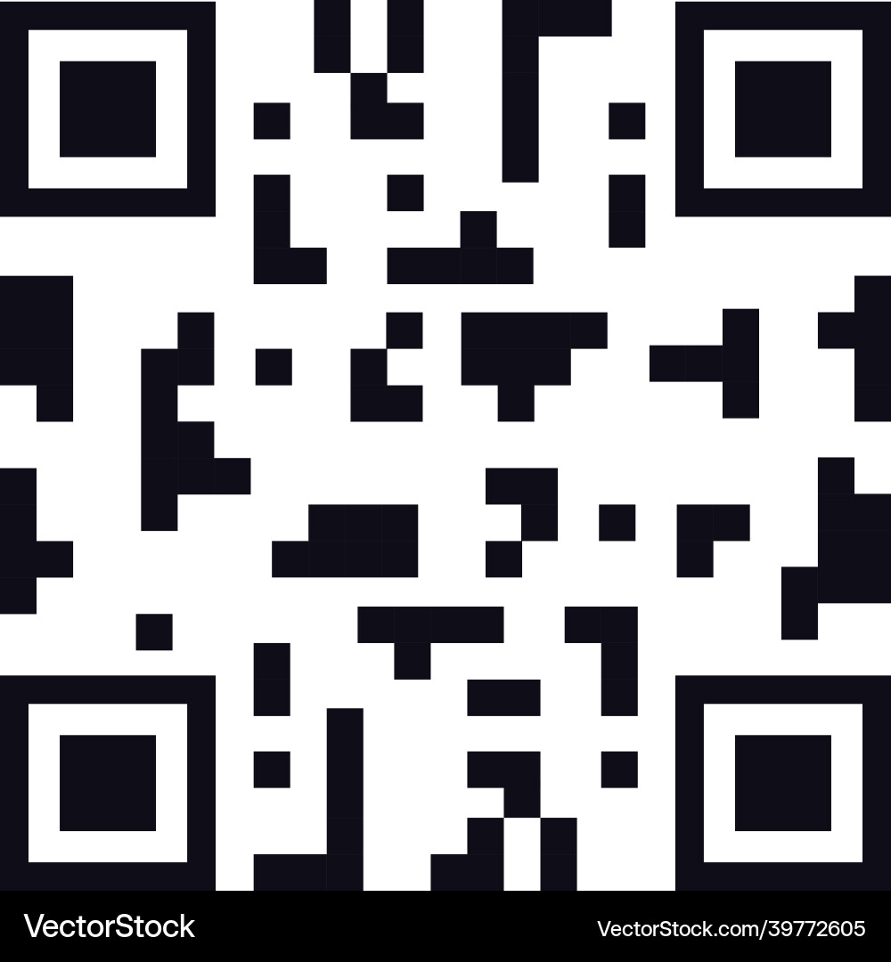 Qr code icon vector image