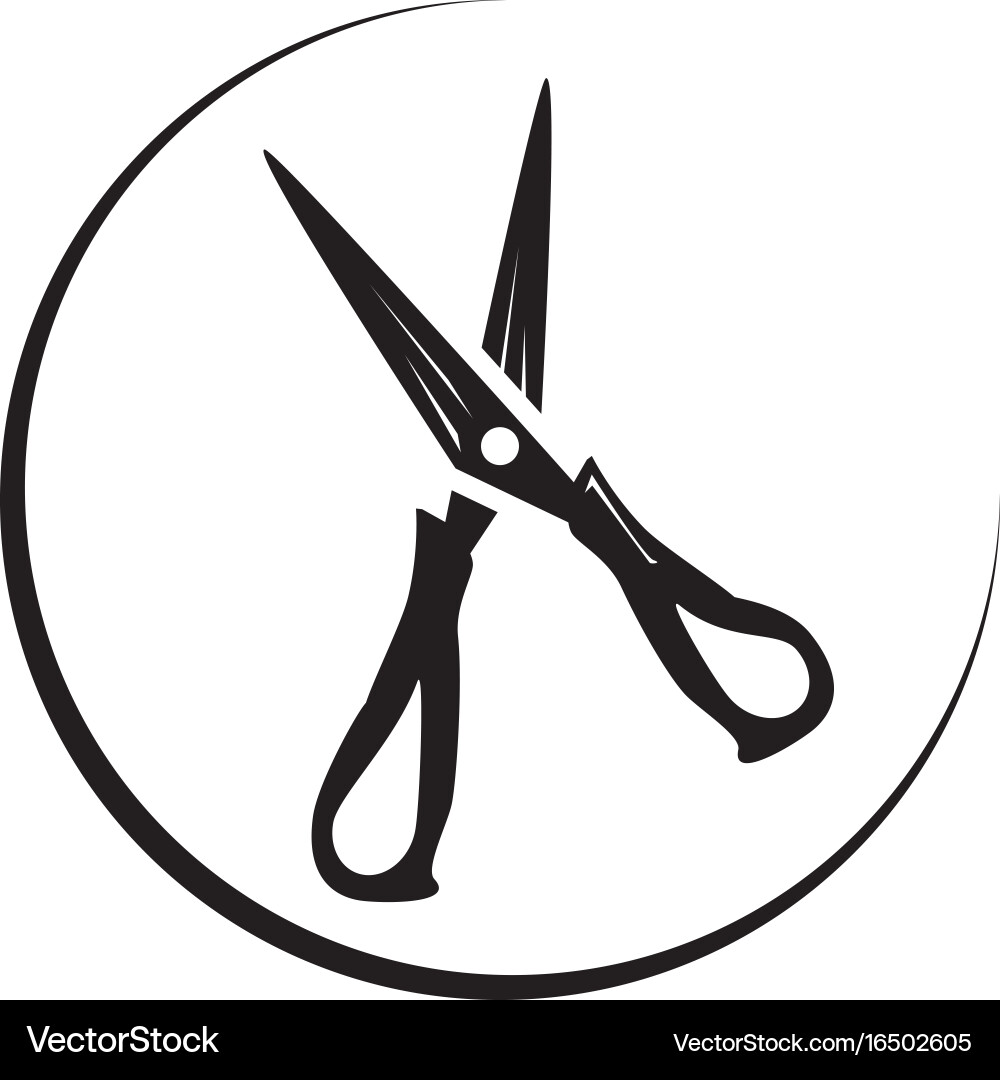 Scissors Icon - Open Vector Image