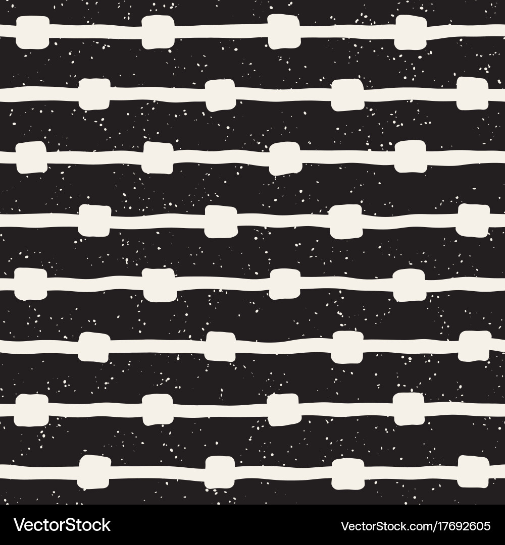 Seamless pattern with hand drawn lines abstract vector image