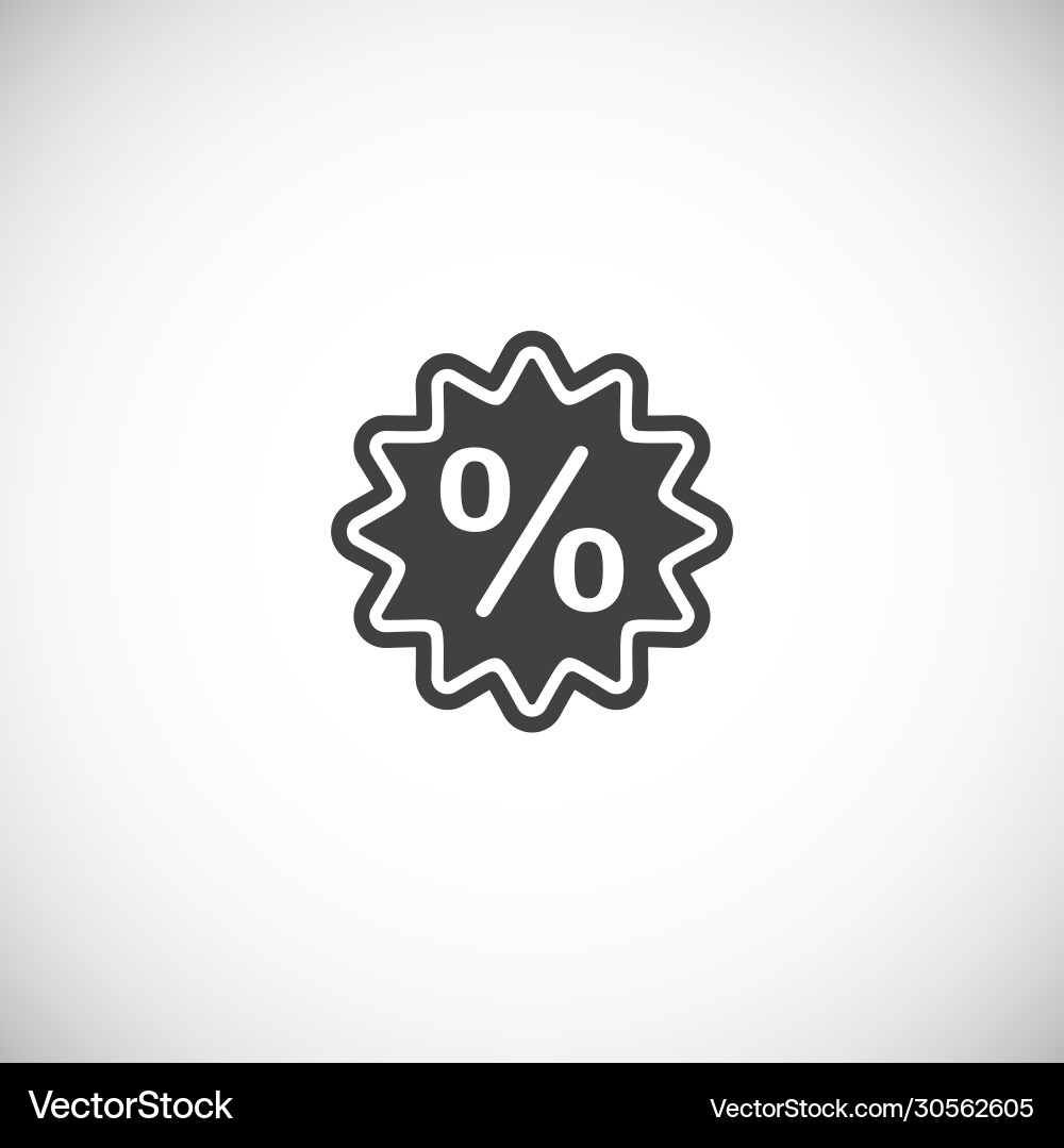 Tag related icon on background for graphic and web Vector Image