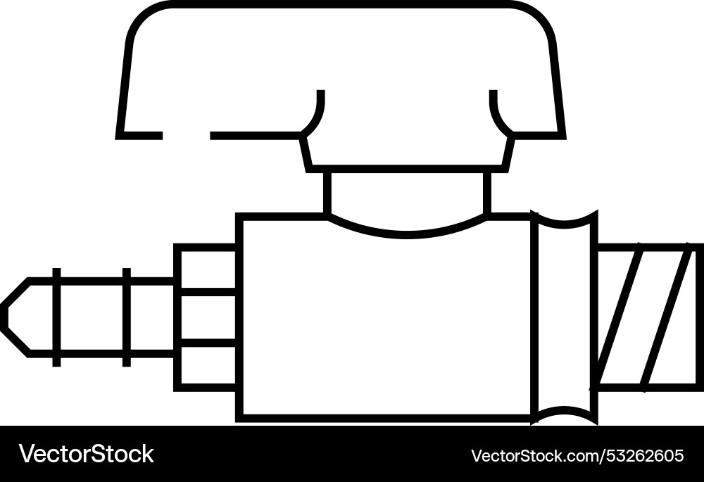 Valve gas service line icon Royalty Free Vector Image