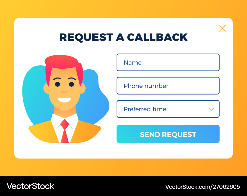 Web-ui-elements-popups-callback copy Web-ui-elements-popups-callback copy vector image