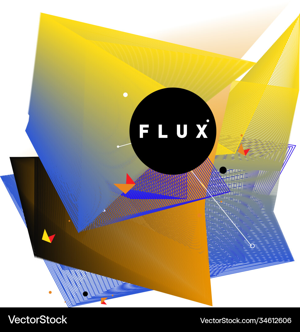 3d colorful wave background dynamic flux effect 3d colorful wave background dynamic flux effect Vector Image