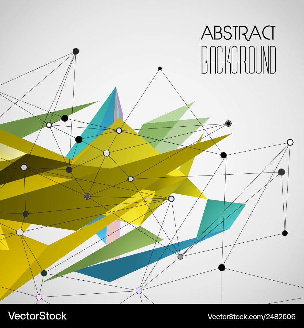 Abstract geometric background with triangle vector image