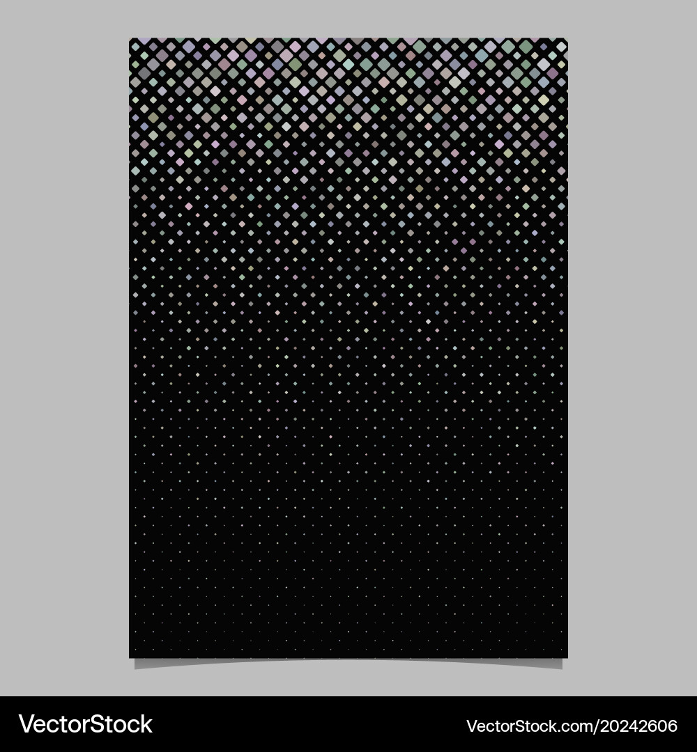 Diagonal square pattern poster design - mosaic vector image