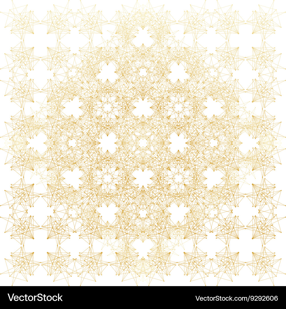 Geometric abstract background connected line vector image
