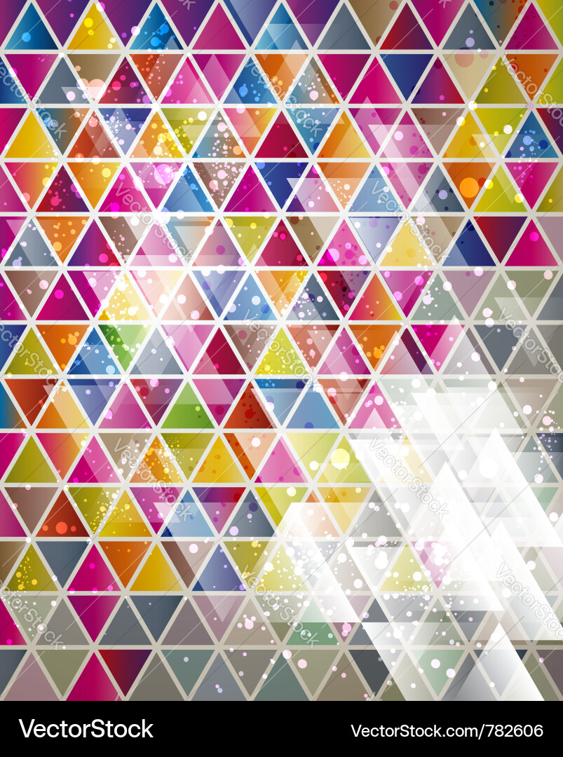 Geometric Triangle Pattern Background vector image