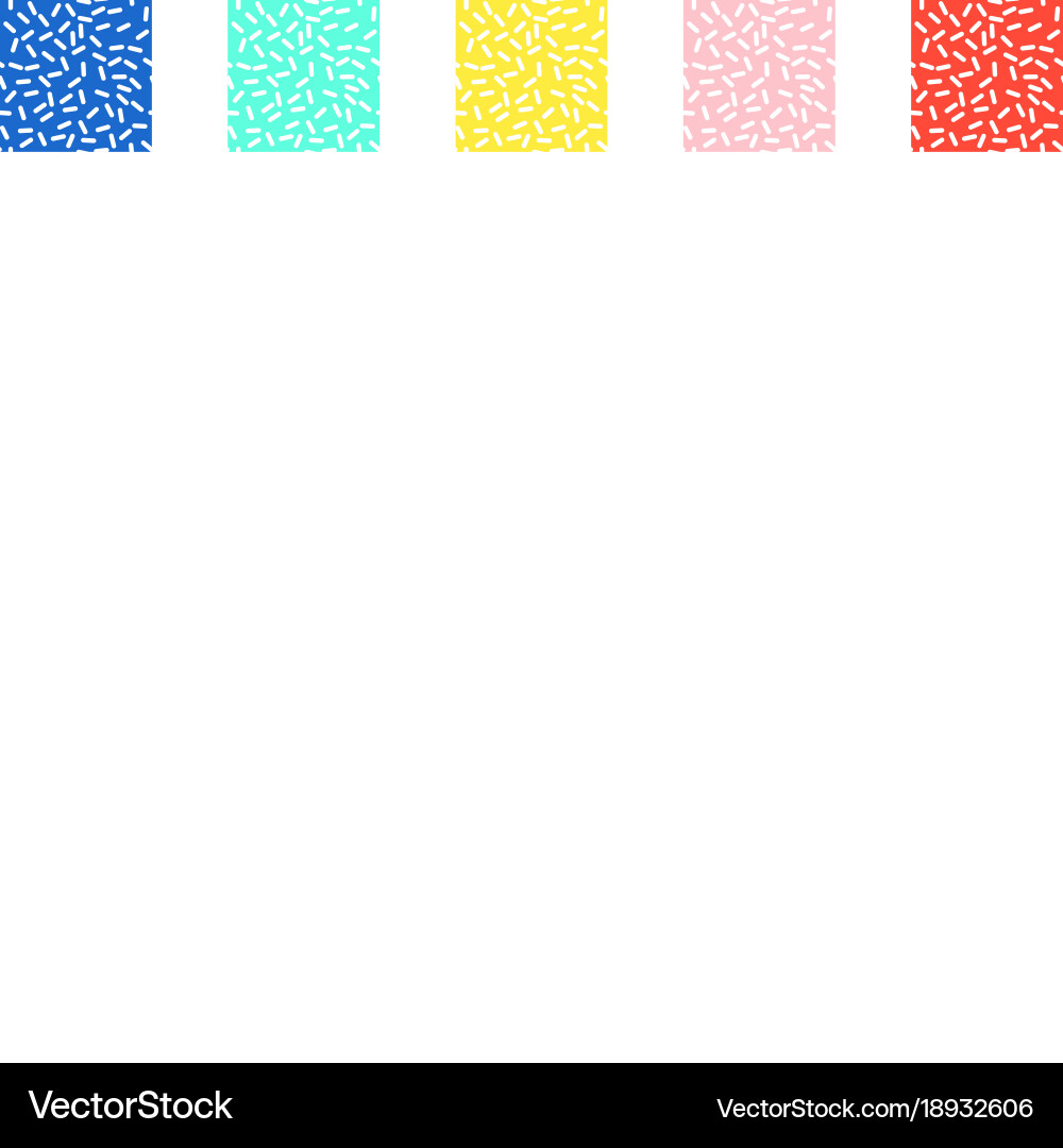 Retro seamless pattern in memphis style design vector image