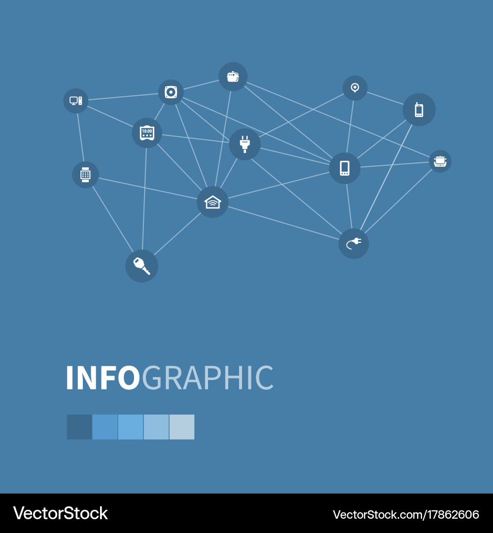 Set of simple internet icons Vector Image