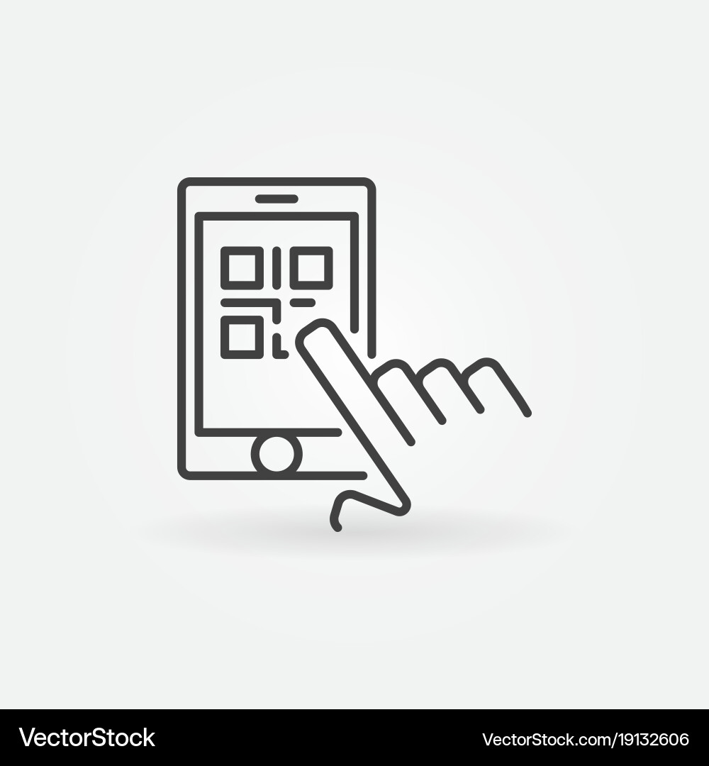 Smartphone QR Code Scan vector image