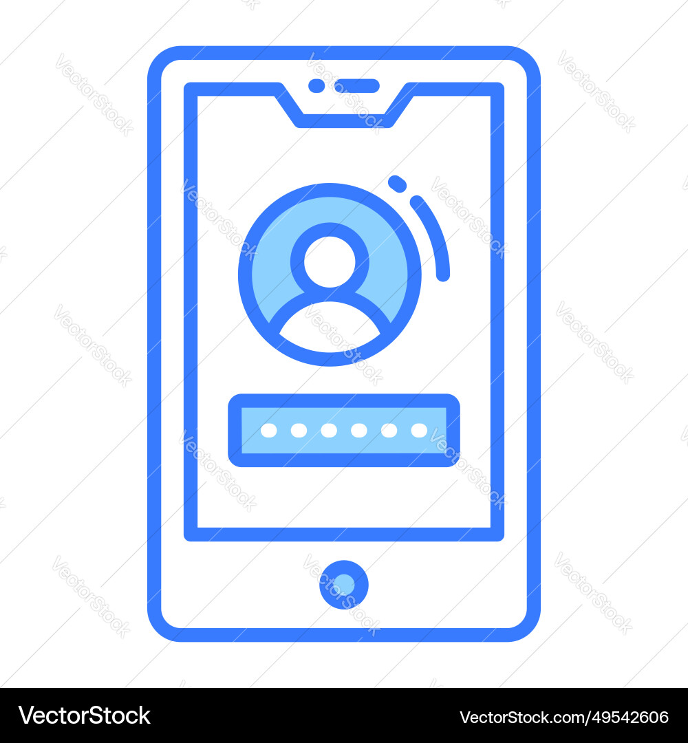 User account password design in modern style vector image