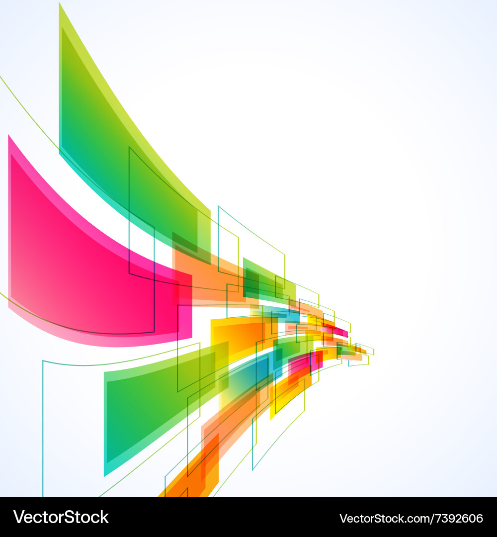 Wavy Color Gradient Background Vector Image