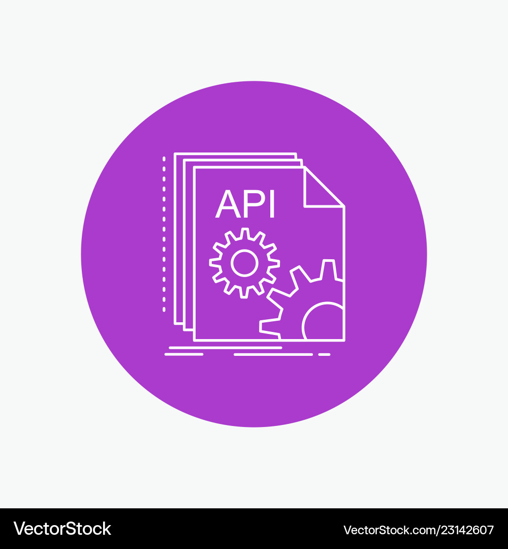 API App Development Icon vector image