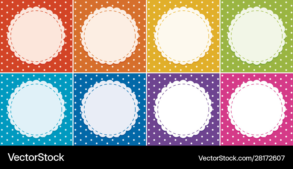 Background template in many colors with round Background template in many colors with round Vector Image